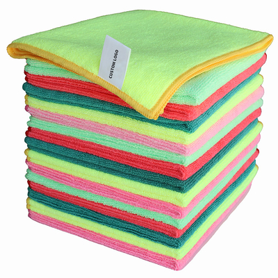 Reusable High Absorbency Custom Microfiber Cleaning Cloth Multi Purpose 30x30cm