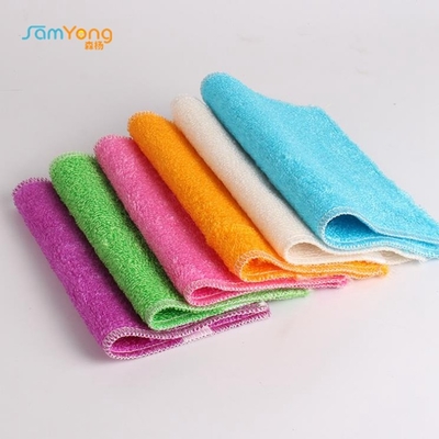 Household Super Soft Bamboo Dish Towels / Custom Kitchen Towels 30x30cm