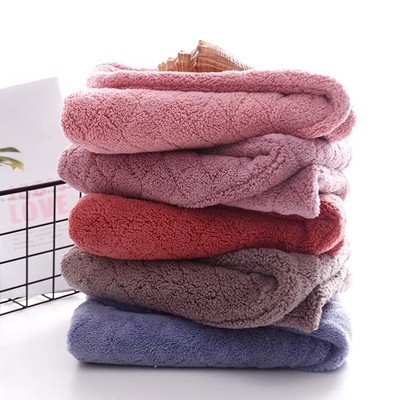Fast Dry Microfiber Head Towel Anti Frizz Hair Turban Pink Blue