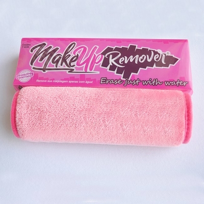 Washable Makeup Eraser Cloth Microfiber Custom Logo 18x40cm